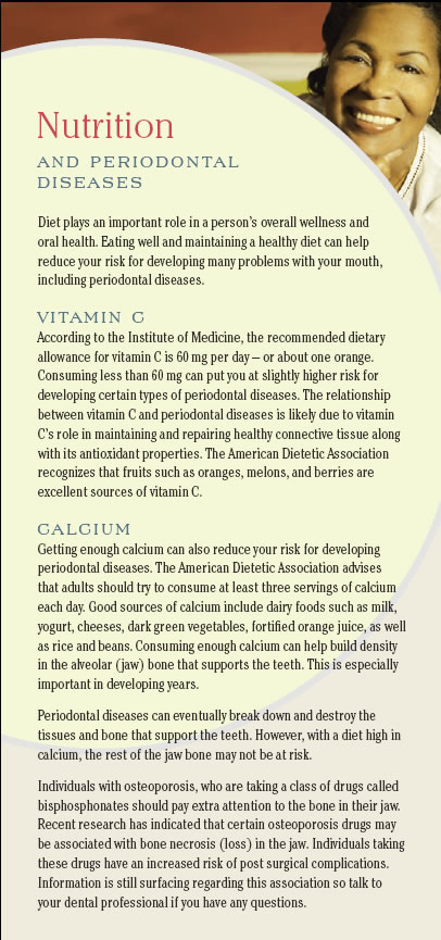 Nutrition and periodontal disease page1